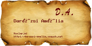 Darázsi Amélia névjegykártya